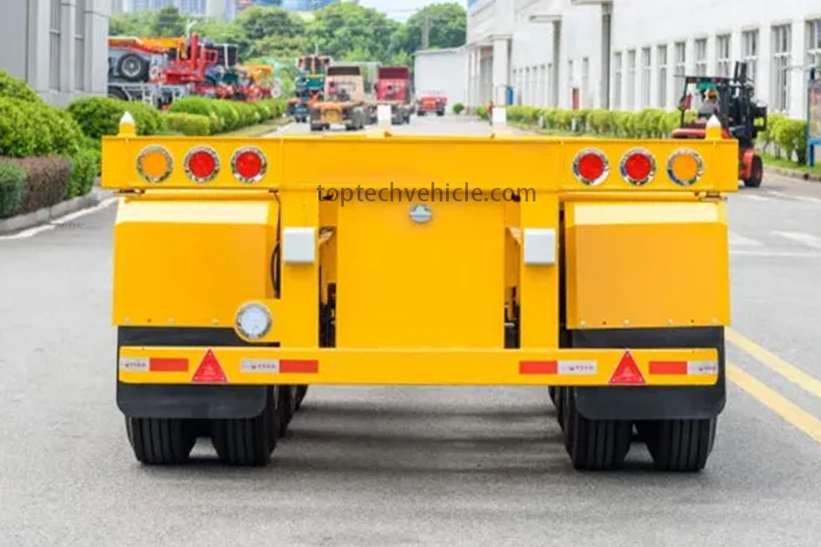 40ft 3-Axle Gooseneck Skeleton Semi-Trailer