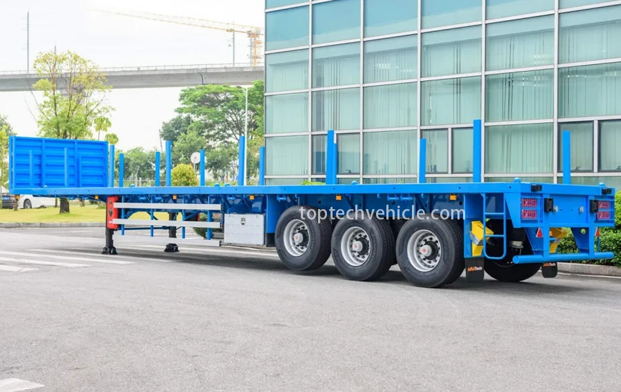 TOPTECH 3-Axle Flatbed Container Semi-Trailer