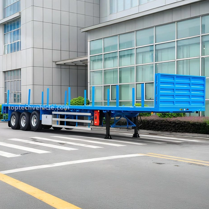 TOPTECH 3-Axle Flatbed Container Semi-Trailer